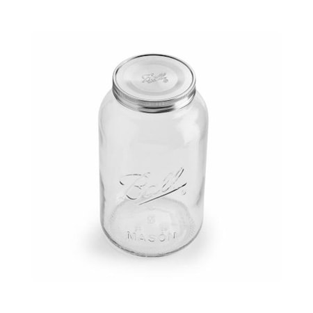 Newell Brands Distribution ell Brands Distribution  Ball Decorative Jar with Stainless Steel Lid, 2PK 123678